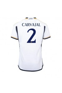 Real Madrid Daniel Carvajal #2 Jalkapallovaatteet Kotipaita 2023-24 Lyhythihainen